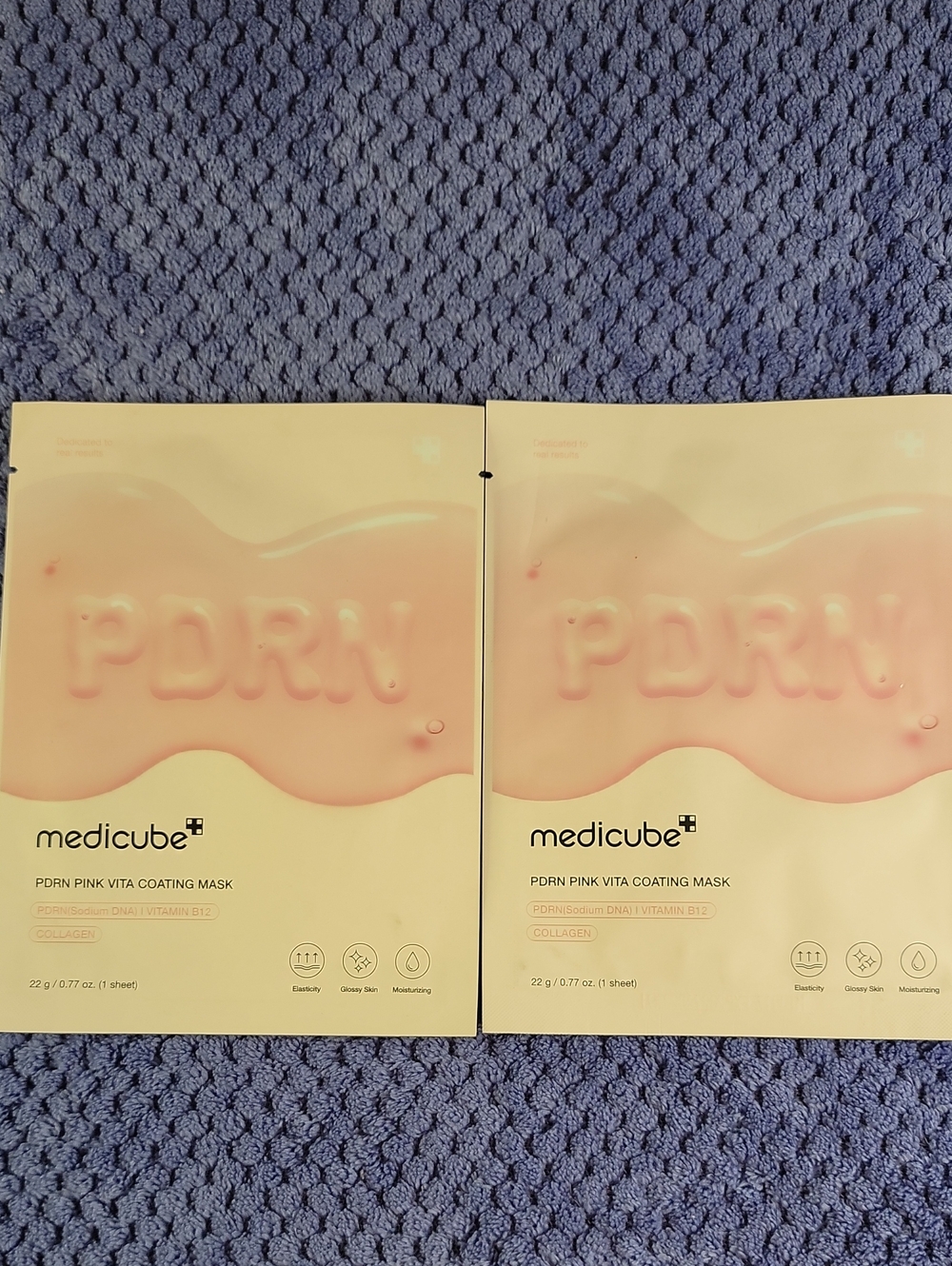 NWOT PDRN Pink Vita Coating Mask Pink Sheet Mask 2 Pack